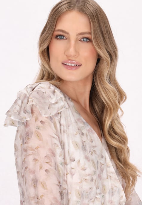 Dreimaster Bluse Damen Hell Braun - Image 5