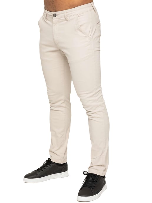 Enzo Herren Slim Fit Stretch Chinos - Image 1
