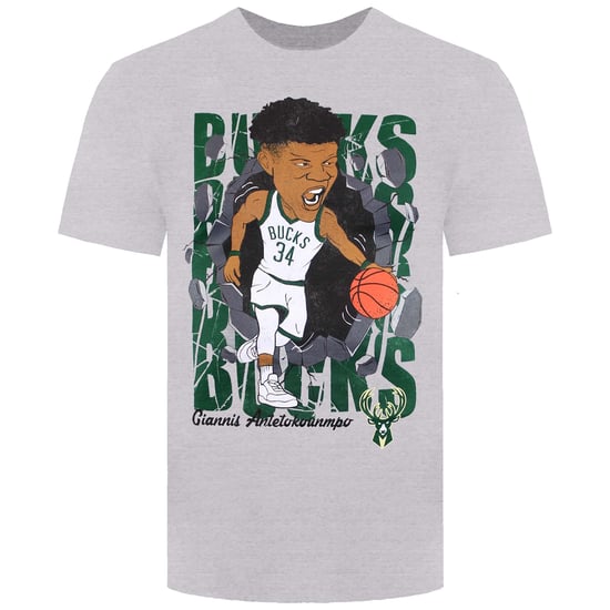 NBA Milwaukee Bucks 34 Giannis Antetokounmpo Hype Break Kinder-T-Shirt - Image 1