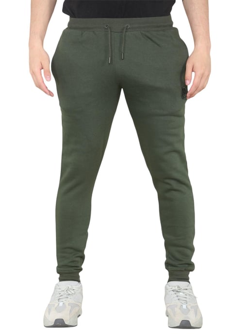 MYT Herren-Trainingsanzug mit Rundhalsausschnitt und Stickerei-Logo in Khaki - Image 5