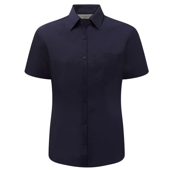 Russell Collection - Bluse mit kurzen Ärmeln - Damen (Marineblau) - Image 1