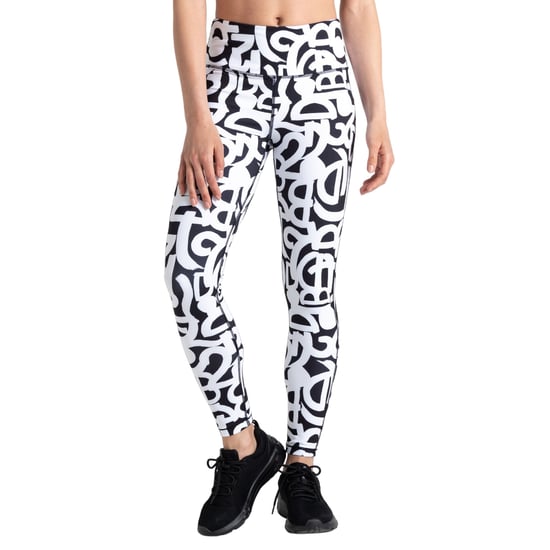 Dare 2B Womens/Ladies Influential Graffiti Leggings (Black/White)