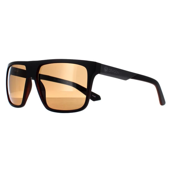 Dragon Rectangle Unisex Teak Wood Lumalens Brown Vinyl