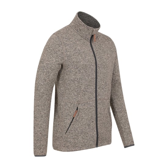 Mountain Warehouse Herren Idris III Full Zip Fleece Jacke (Beige) - Image 2
