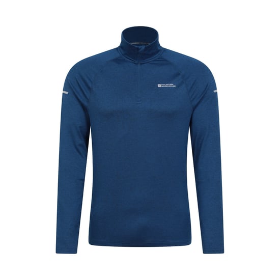 Mountain Warehouse Herren Echo Melange Recycelter Halbzip Midlayer (Navy) - Image 1