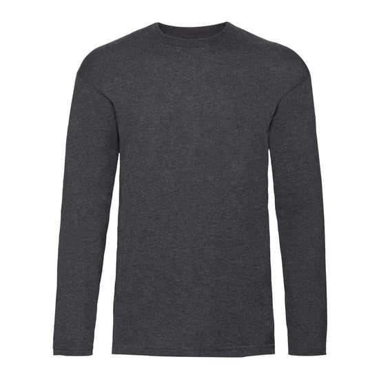 Fruit of the Loom - "Valueweight" T-Shirt für Herren Langärmlig (Dunkles Grau) - Image 1
