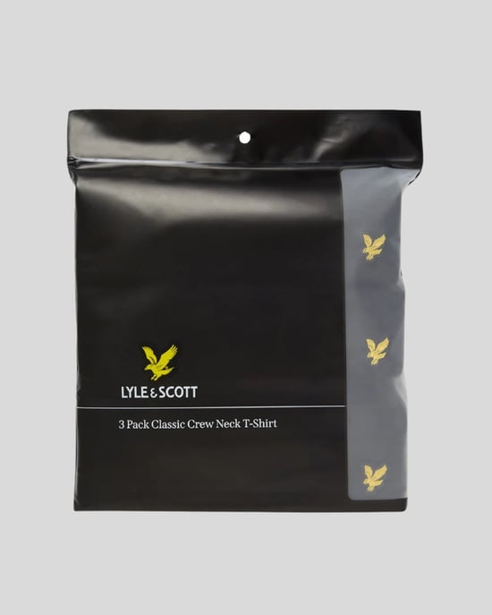 Lyle & Scott � Basic-T-Shirt im 3er-Pack, Schwarz - Image 3