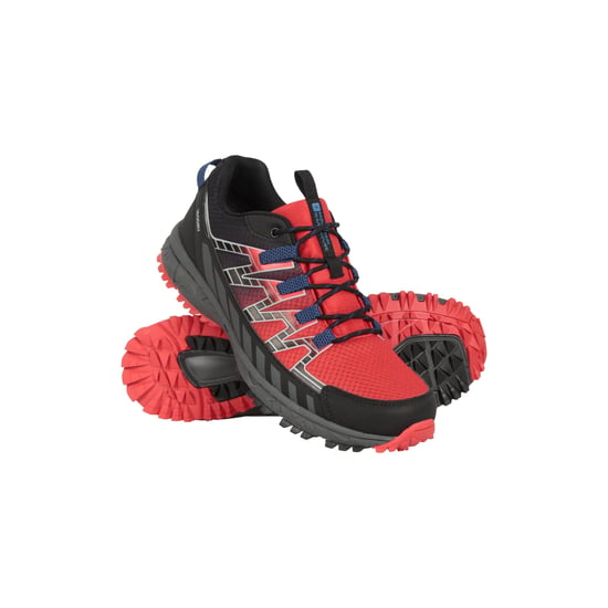 Mountain Warehouse Mens Enhance Trail Waterproof Running Trainers (Active Red)