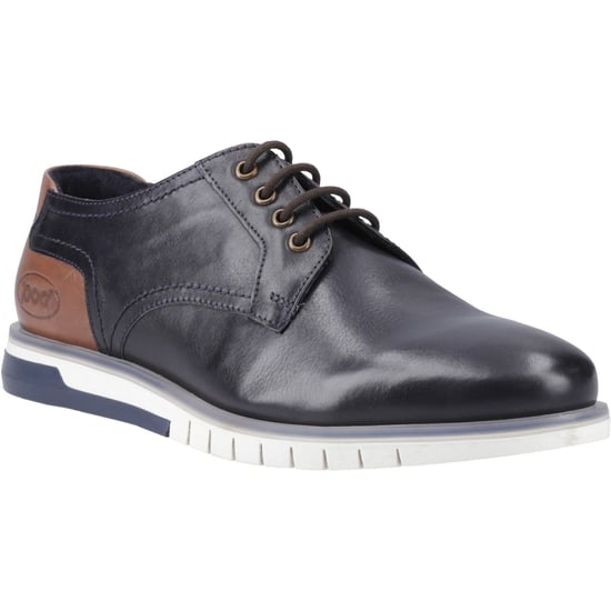 Pod Cillian Leder Herren Schnürschuhe Navy - Image 1