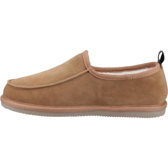 Hush Puppies Charles Wildleder Herren Pantoffeln Tan - Image 4