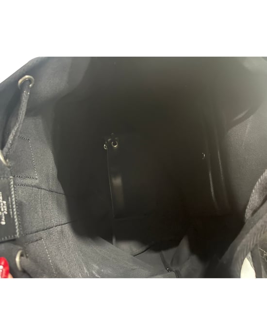 Saint Laurent Rive Gauche Rucksack aus schwarzem Canvas - Image 6