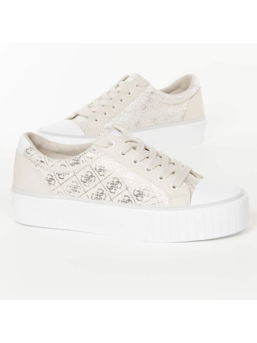 Guess Damen-Sneaker mit Logo, Größe 4G, Silber - Image 2