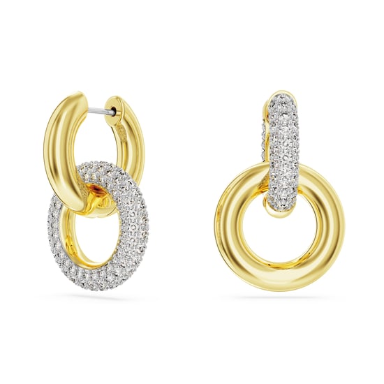 Swarovski 'Dextera' Damen Ohrringe aus goldplattiertem Metall - Gold 5668818 - Image 1