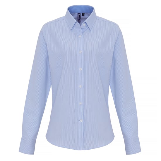 Premier - Bluse für Damen (Hellblau/Weiß) - Image 1