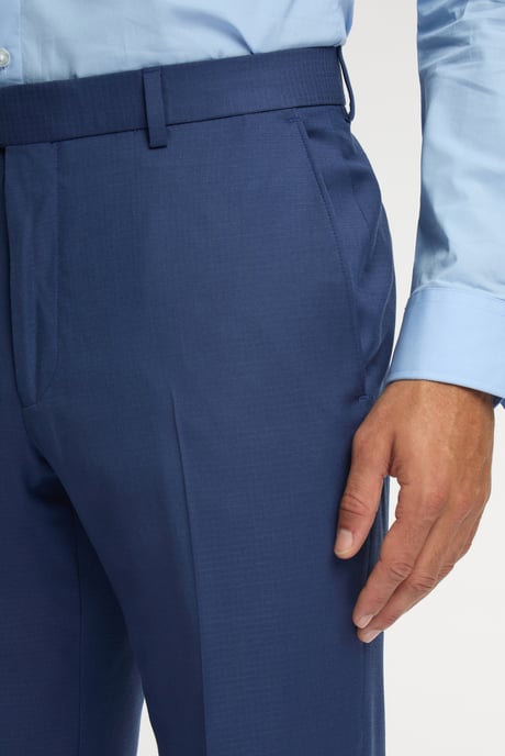 Regular Fit Blue Trousers
