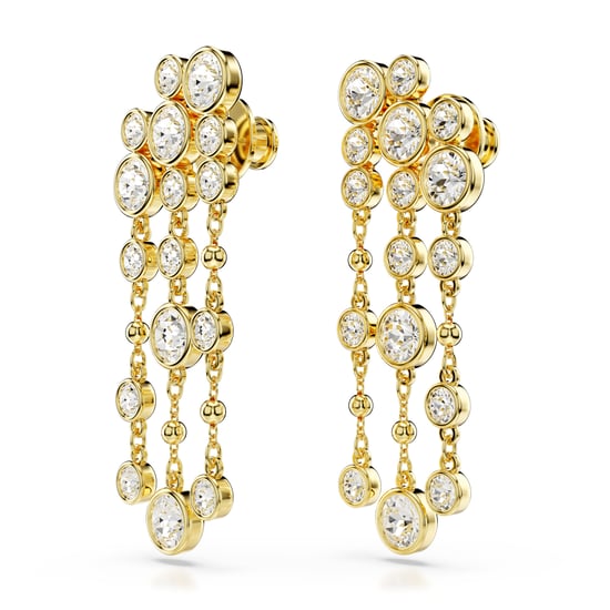 Swarovski 'Imber' Damen Ohrringe aus vergoldetem Metall mit Tropfenform - Gold 5680093 - Image 3