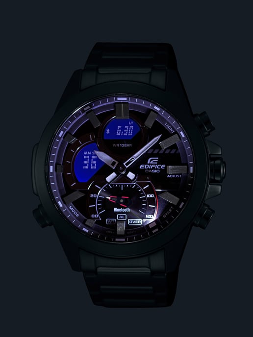 Casio Edifice Herren-Silberuhr ECB-30D-2AEF - Image 4