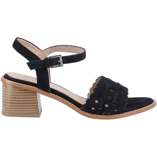 Hush Puppies Lacie Veloursleder Damenschwarze Sandalen - Image 5