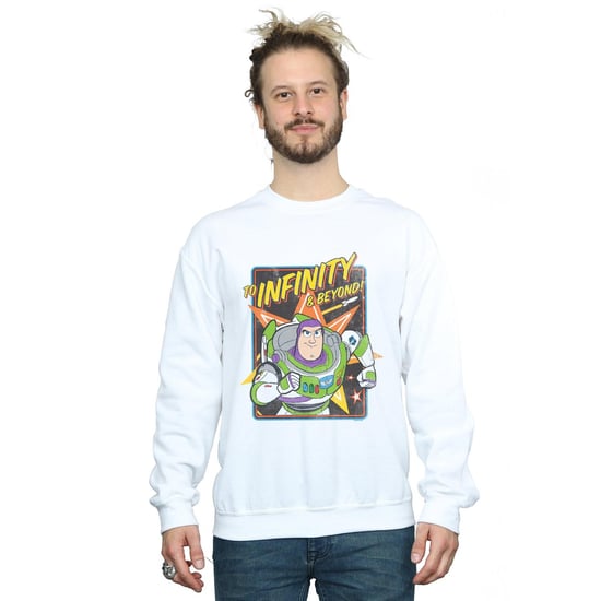 Disney Herren Toy Story 4 Buzz bis zur Unendlichkeit Sweatshirt (weiß) - Image 2