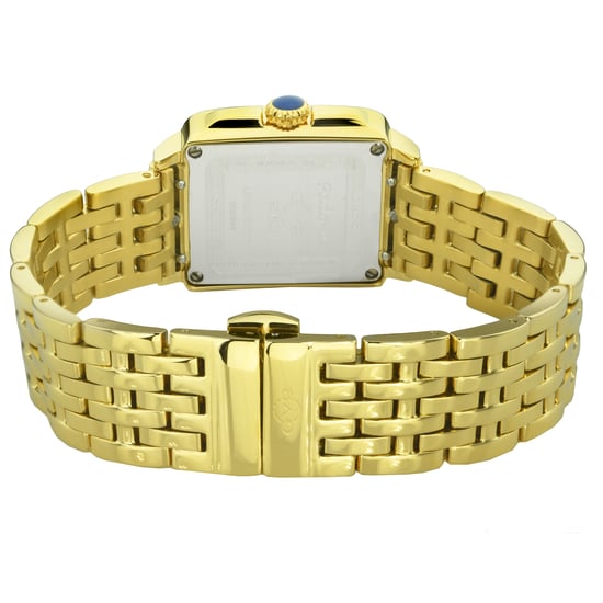 GV2 Padova Damen Schweizer Quarz Diamant schwarzes Zifferblatt Gelbgold Uhr - Image 3