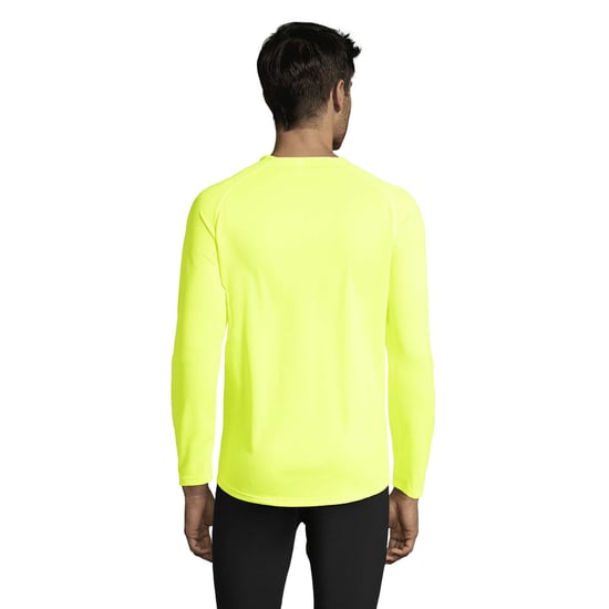 SOLS - T-Shirt für Herren - Sport Langärmlig (Neon-Gelb) - Image 2