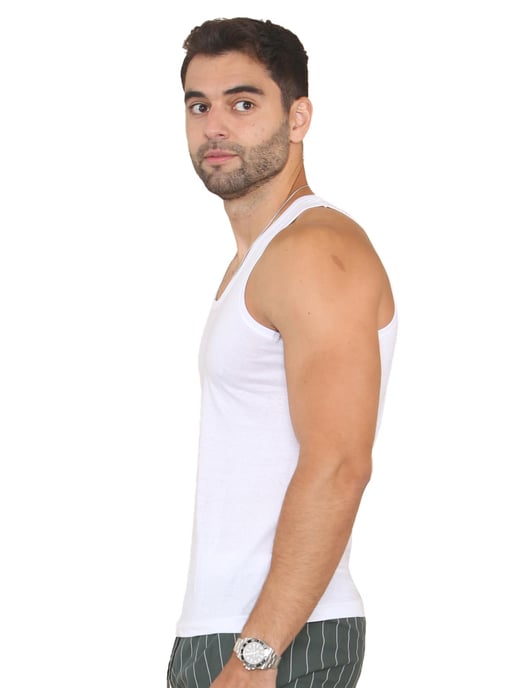 Enzo | Herrenwesten 3er-Pack - Weiß - Image 3