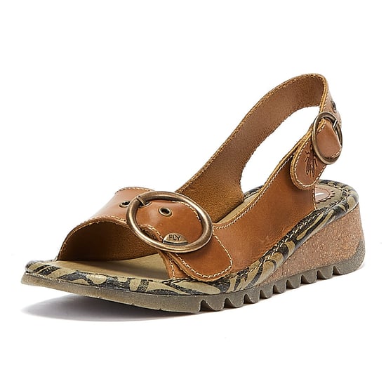 Fly London Tram723fly Damen Sandalen Kamel - Image 3