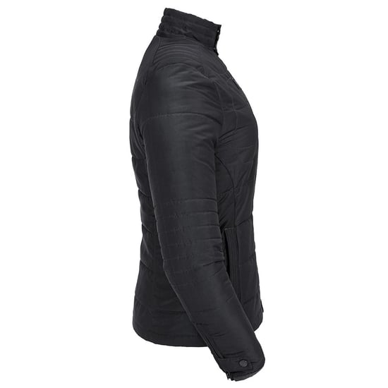 Russell Womens/Ladies Cross Wattierte Jacke (Schwarz) - Image 3