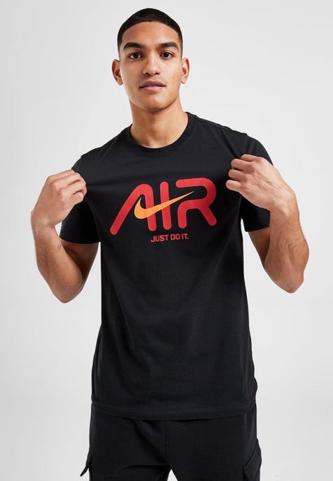 Nike Swoosh Air Herren-T-Shirt in Schwarz - Image 1