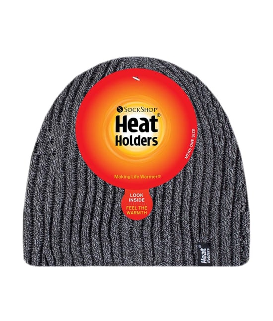 Heat Holders - Herren Fleece gefüttert Thermal Winter gestrickt Beanie Hut - Image 2