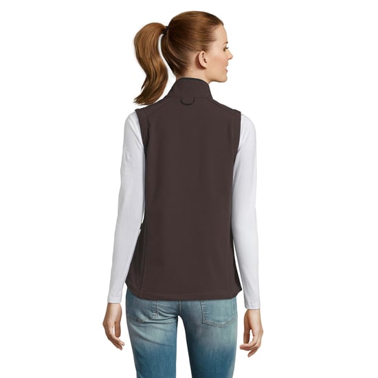 SOLS Womens/Ladies Rallye Soft Shell Bodywarmer Jacke (Dark Chocolate) - Image 4