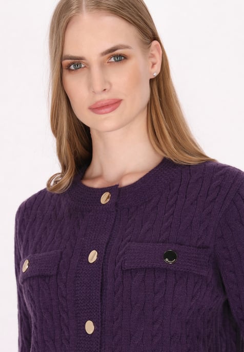 Dreimaster Cardigan Damen Lila - Image 5
