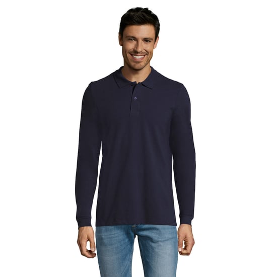 SOLS - "Perfect" Poloshirt für Herren Langärmlig (Dunkelblau) - Image 1