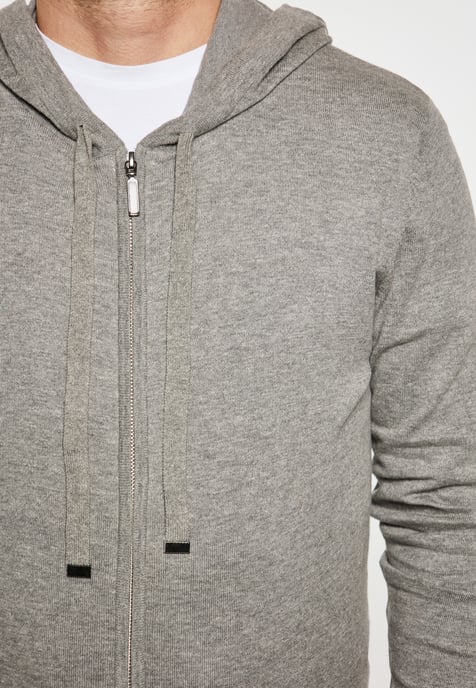 Mo Kapuzenjacke Herren grau melange - Image 3