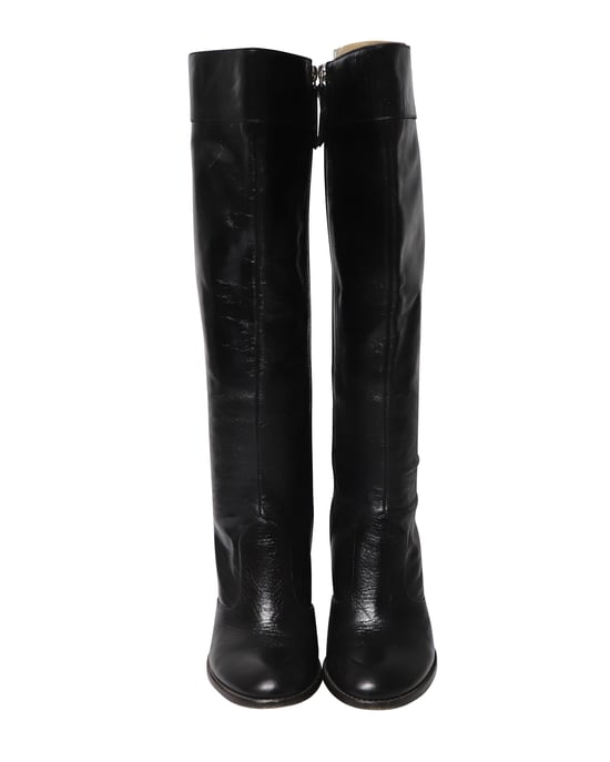 Marc Jacobs 'Marc liebt die Stiefel' Knielange Stiefel aus schwarzem Leder - Image 2