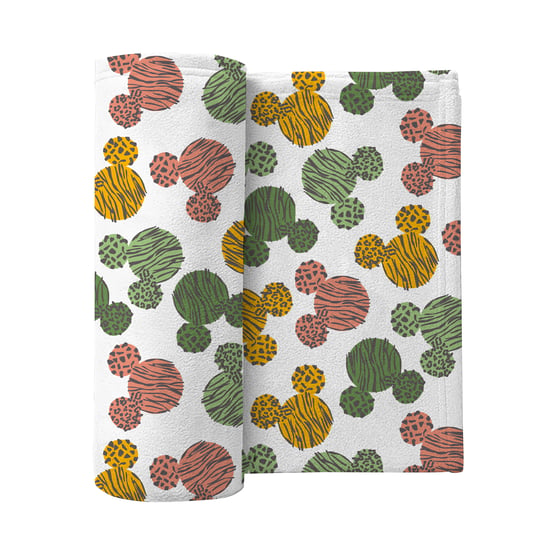 Disney Mickey Mouse Jungle Doodle Flannel Blanket