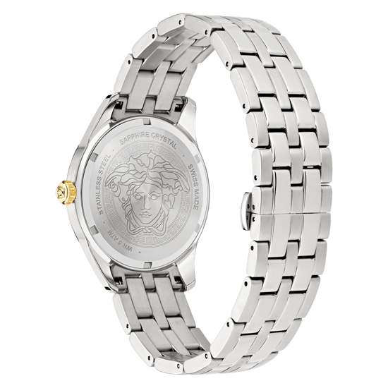 Versace Greca Time Gmt Silber Herren Armbanduhr VE7C00523 - Image 5