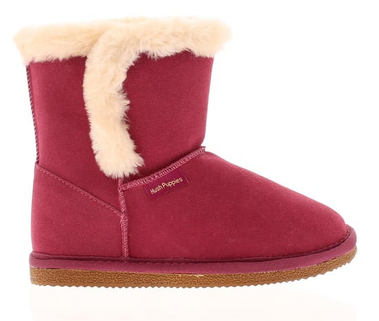 Hush Puppies Ashlyn Genuine Suede Bootie Slippers Rose - Image 4