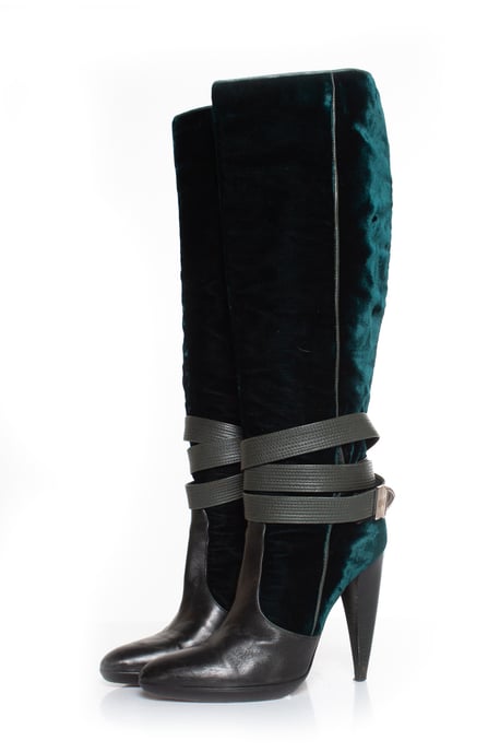 Samtstrap-Boots - Image 1