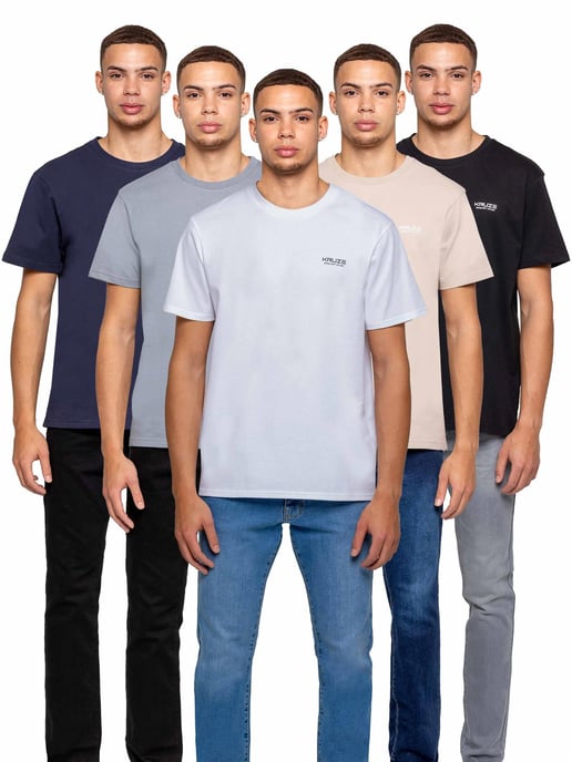 Kruze | 5er-Pack Herren T-Shirt mit Rundhalsausschnitt - Assorted - Image 1