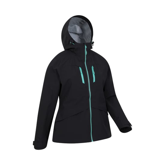Mountain Warehouse Veste imperméable 3 couches Rhine Extreme Womens/Ladies (Noir) - Image 4