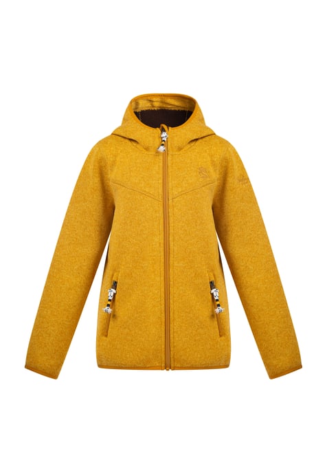 Schmuddelwedda Strickfleecejacke Jungen Senf Melange-280 - Image 1