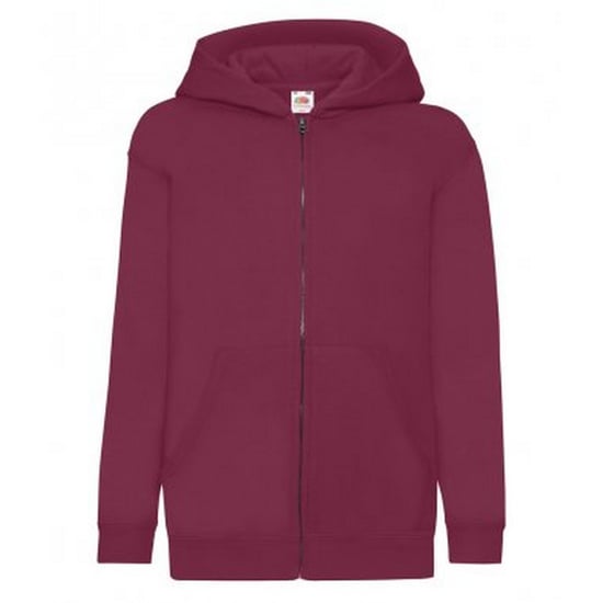 Fruit of the Loom - Sweatshirt, mit Kapuze für Kinder (Burgunder) - Image 1