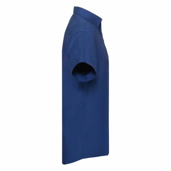 Russell Collection Herren-Kurzarmhemd aus pflegeleichtem Oxford (Bright Royal) - Image 6