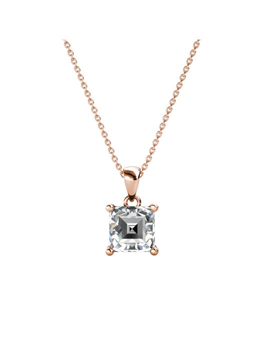 Einfaches quadratisches Handschellen-Set - Rose Gold und Kristall - Image 4