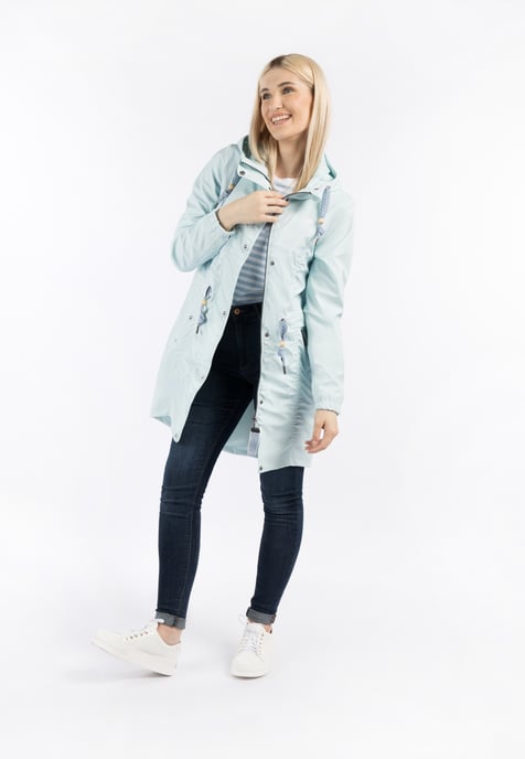 Schmuddelwedda Regenmantel Damen Blaumint-280 - Image 2