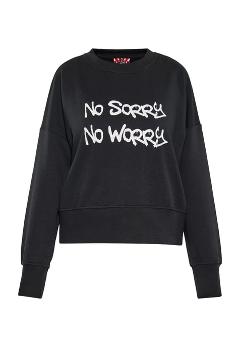 Mymo Sweatshirt Damen schwarz - Image 1