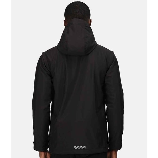 Regatta Mens Erasmus 4 In 1 Soft Shell Jacket (Black)