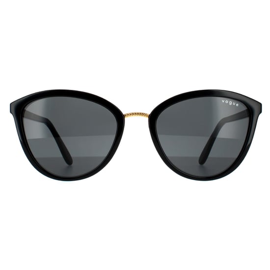 Vogue Cat Eye Womens Black Grey Sunglasses