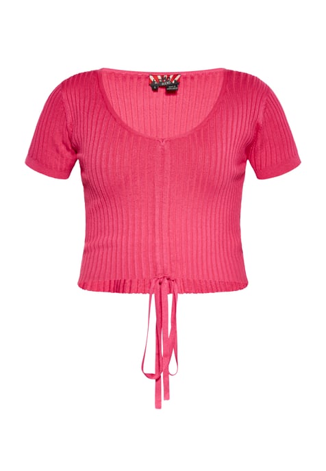 Mymo Crop-Top Damen Rosa - Image 1